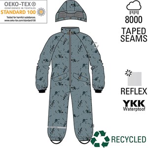 Mikk-Line - PU Flyverdragt / Snowsuit Recycled, Lead